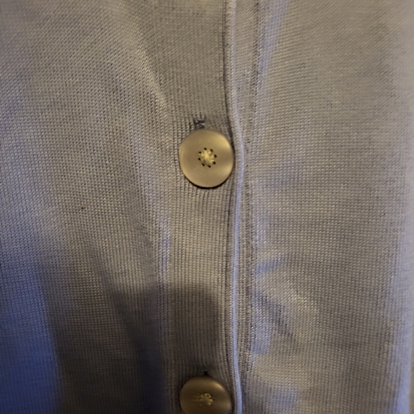 J Jill button down blue sweater. Size Large - Picture 2 of 6